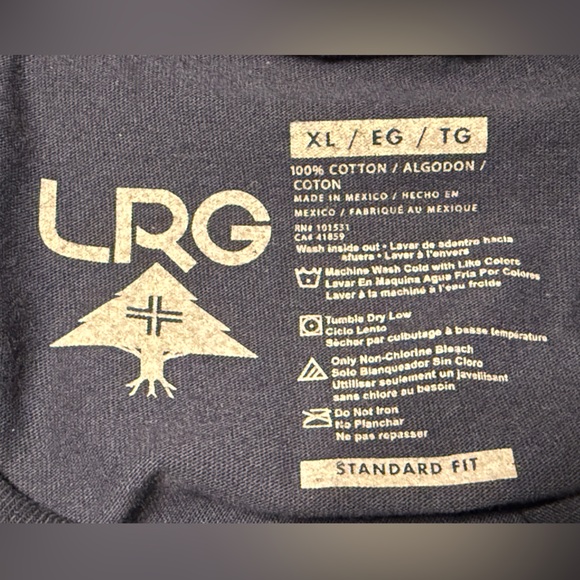 LRG Blue Graphic Men's Shirt with the lion’s head on it Size XL - Picture 6 of 6